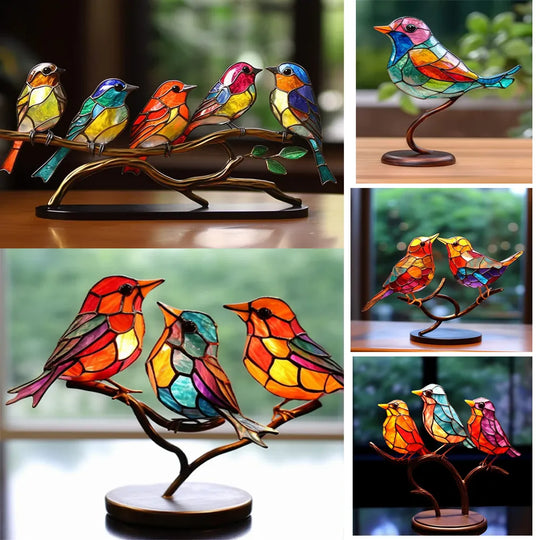 Glas-in-lood vogels | Betoverende decoratie!