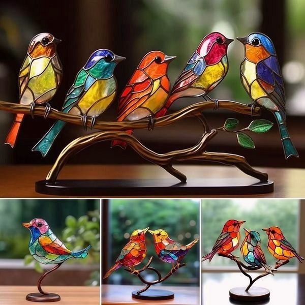 Glas-in-lood vogels | Betoverende decoratie!