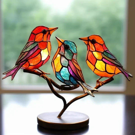 Glas-in-lood vogels | Betoverende decoratie!